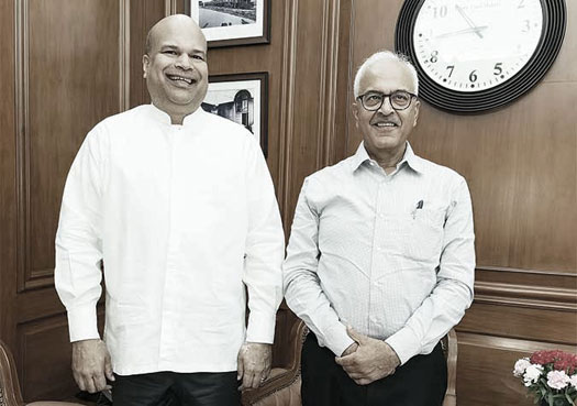 මිලින්ද මොරගොඩ ඉන්දීය ස්වදේශ ලේකම් හමුවේ